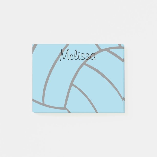 Post-it® Notes post-it sur monogramme personnalisé Turquois (Devant)