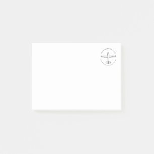 Post-it® Notes postales de l'avion d'aviation