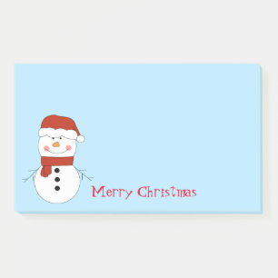 Post-it® Notes postales de Noël Snowman