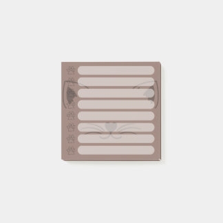 Post-it® Notes postales personnalisées de chats adorables