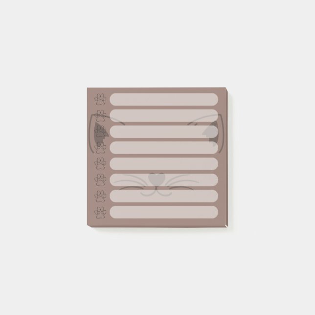 Post-it® Notes postales personnalisées de chats adorables (Devant)