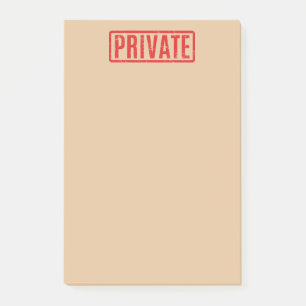 Post-it® Notes postales privées bloquées