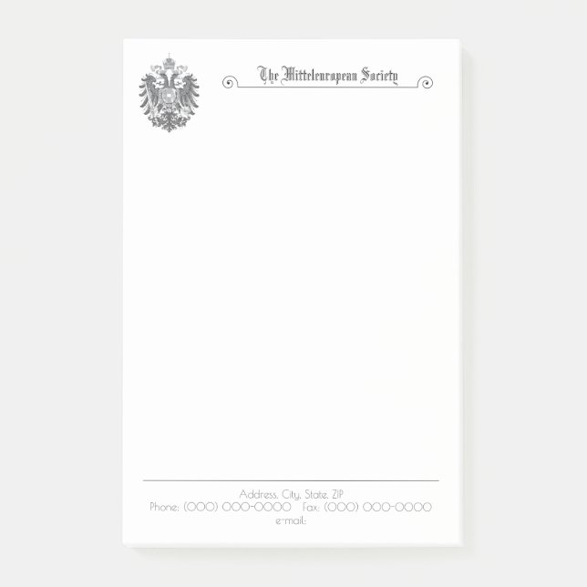 Post-it® Notes postales verticales de la société Mitteleuro (Devant)