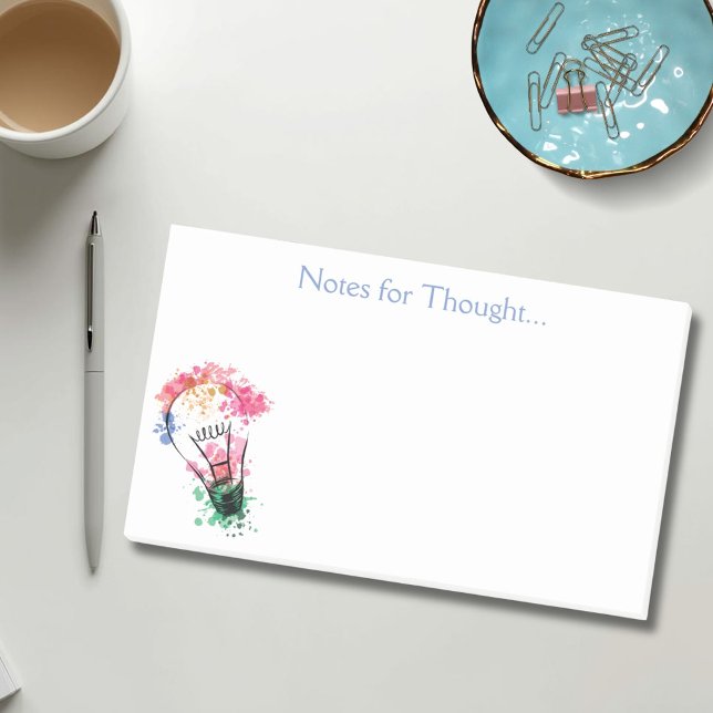 Post-it® Notes pour l'ampoule Aquarelle Pensée (Créateur téléchargé)
