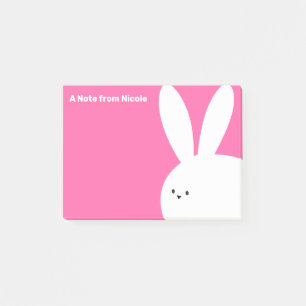 Post-it® Notes pour un lapin rose mignon pour une petite fi