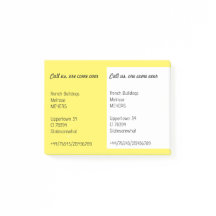 Notes pour votre prospectus