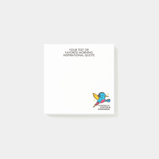 Post-it® Notes Pro Post-It pour le support des colibris (Devant)
