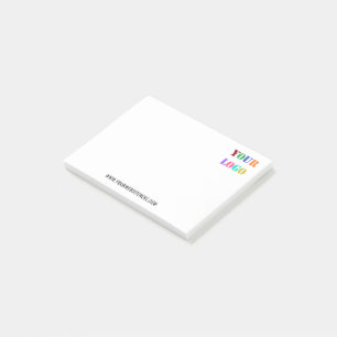 Post-it® Notes promotionnelles sur le logo personnalisé