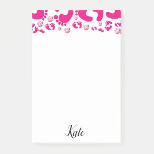 Post-it Notes Rose Petits Pieds Fille Éléphant