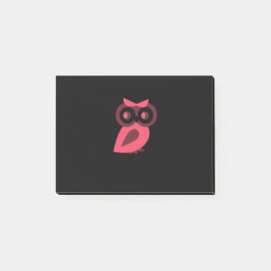 Post-it® Notes roses de Courrier-it® de hibou