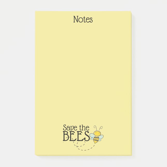 Post-It Notes Sauvez les Abeilles (Devant)