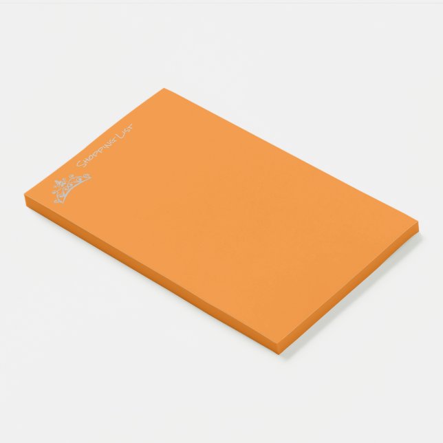 Post It Notes Shopping List Tiara Crown (Angled)