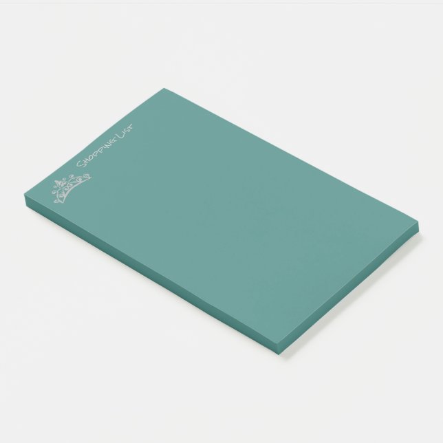 Post It Notes Shopping List Tiara Crown (Angled)