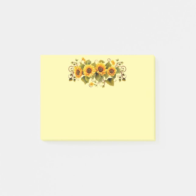 Post-it-Notes-Sunflowers Post-it Notes (Front)