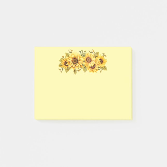 Post-it-Notes-Sunflowers Post-it Notes (Front)