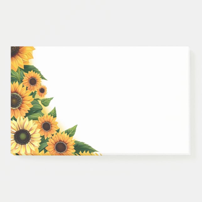 Post-it-Notes-Sunflowers Post-it Notes (Front)