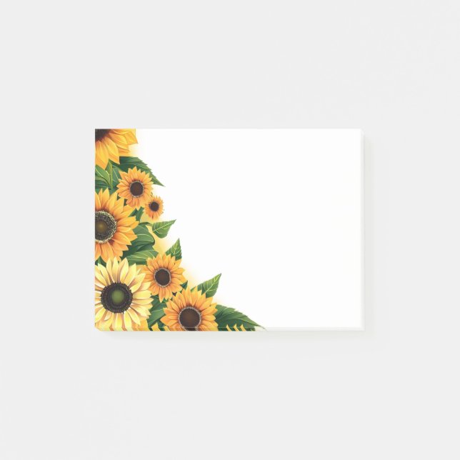 Post-it-Notes-Sunflowers Post-it Notes (Front)