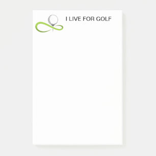 Post-it® Notes sur le billet de golf