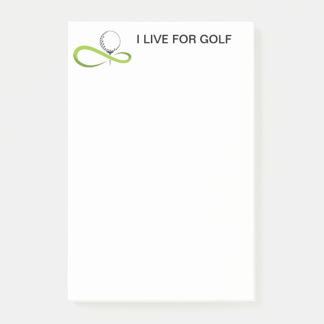 Post-it® Notes sur le billet de golf (Devant)