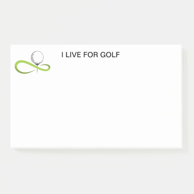 Post-it® Notes sur le billet de golf (Devant)