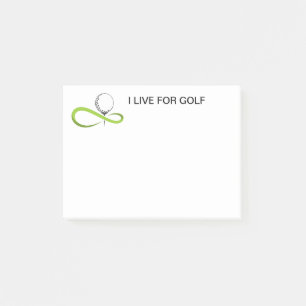 Post-it® Notes sur le billet de golf