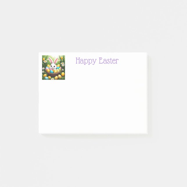 Post-it® Notes sur le lapin de Pâques (Devant)