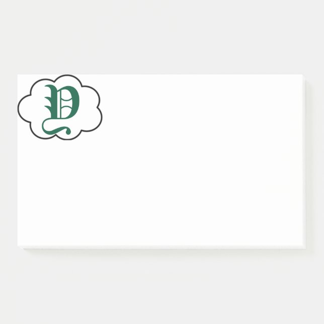 Post-it® Notes sur le monogramme Y initial (Devant)