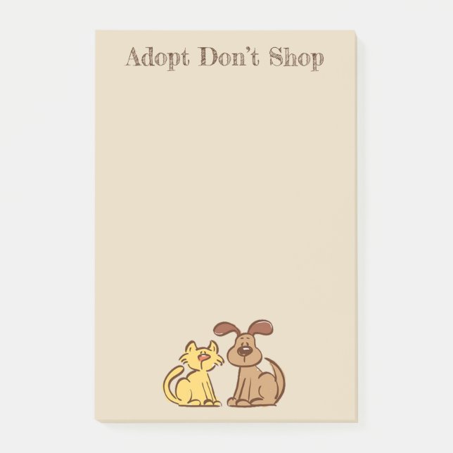 Post-it® Notes sur les chiens et les chats (Devant)