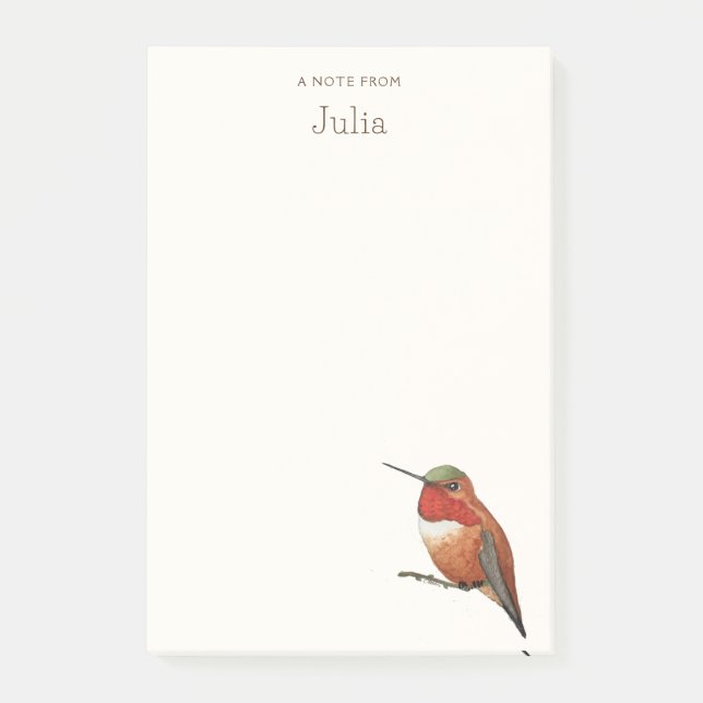 Post-it® Notes sur les colibris d'Allen personnalisées (Devant)