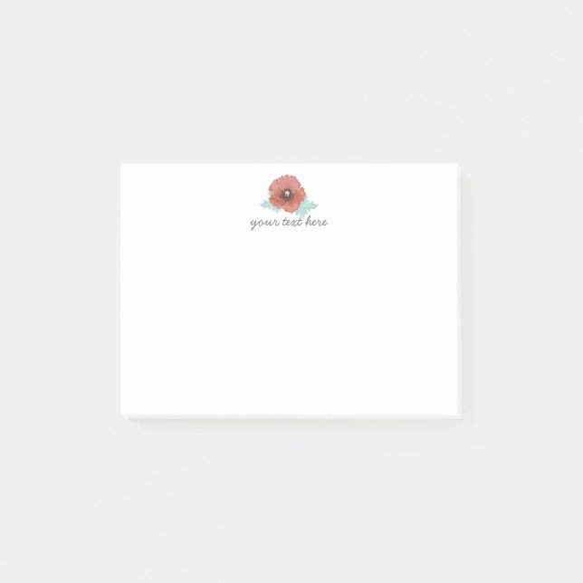 Post-it® Notes sur les pivoines rouges (Devant)