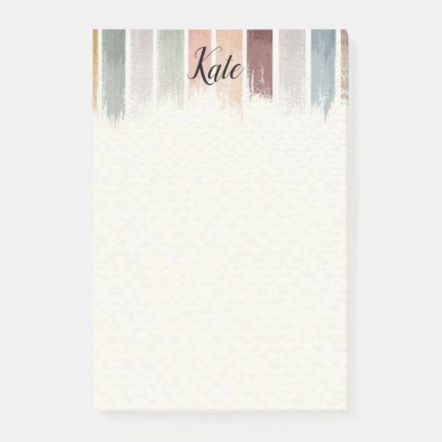 Post-it Notes Terres Colorées (Devant)