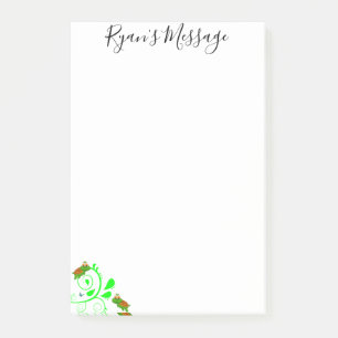 Post-it Notes Tortues Vertes Floral