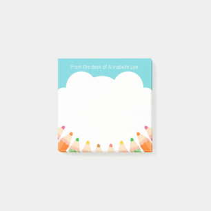 Post-it® Notes trop postérieures au nuage de crayon
