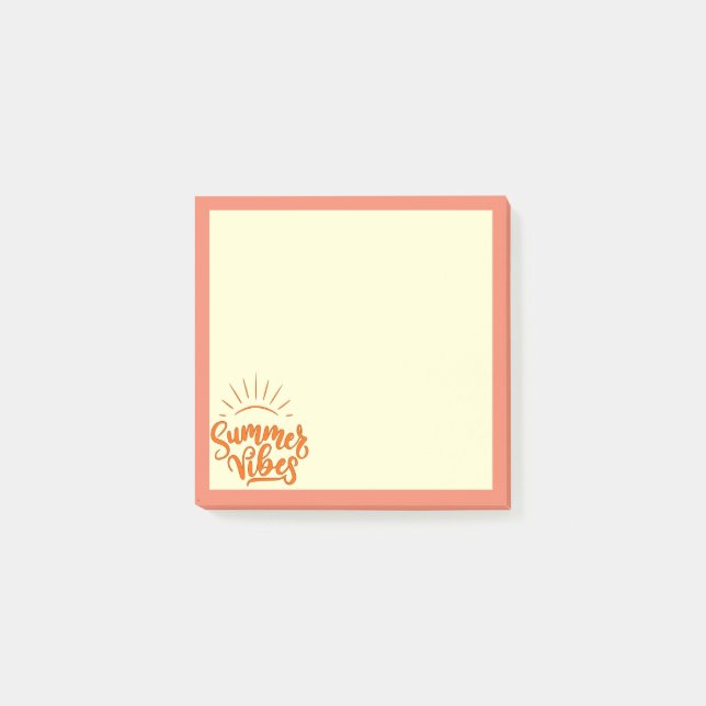 Post-it Notes Vibrations d'Été (Devant)
