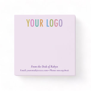 Post-it® Notes violettes logo personnalisé de la p