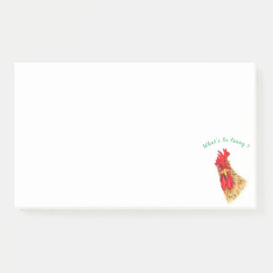 Post-it® Notes with Catchy Rooster