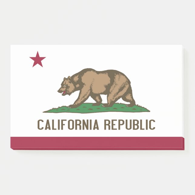 Post-it Notes with flag of California, USA (Front)