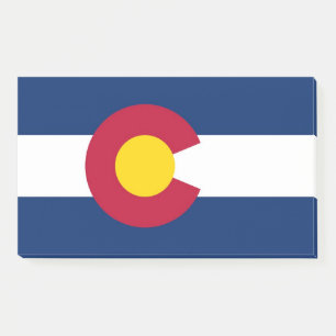 Post-it Notes with flag of Colorado, USA
