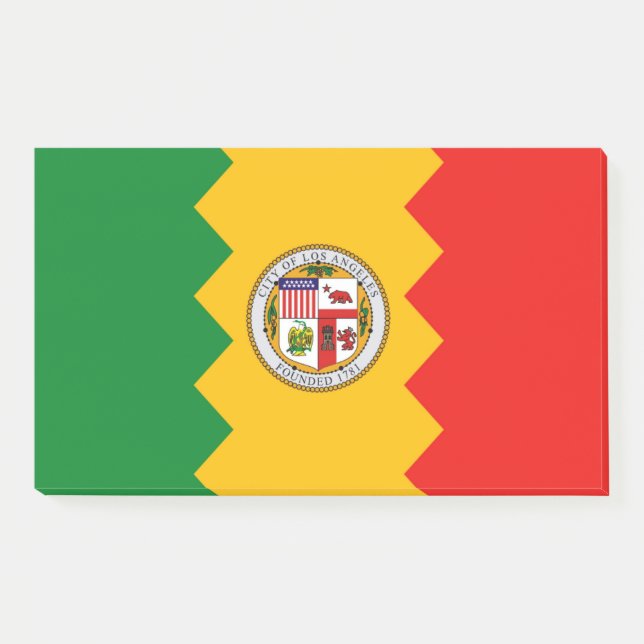 Post-it Notes with flag of Los Angeles, USA (Front)