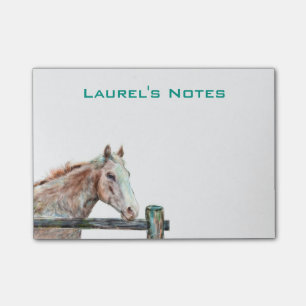 Post it Notes with Painted Horse