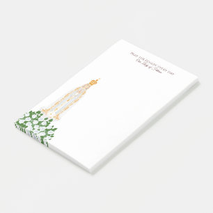 Post-it® Notre-Dame de Fatima et roses blanches