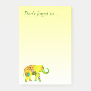 Post-it® N'oubliez pas… avec le bel éléphant
