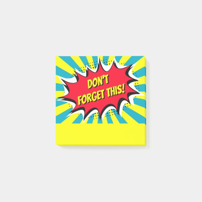 Post-it® N'oubliez pas ce style comique (Devant)