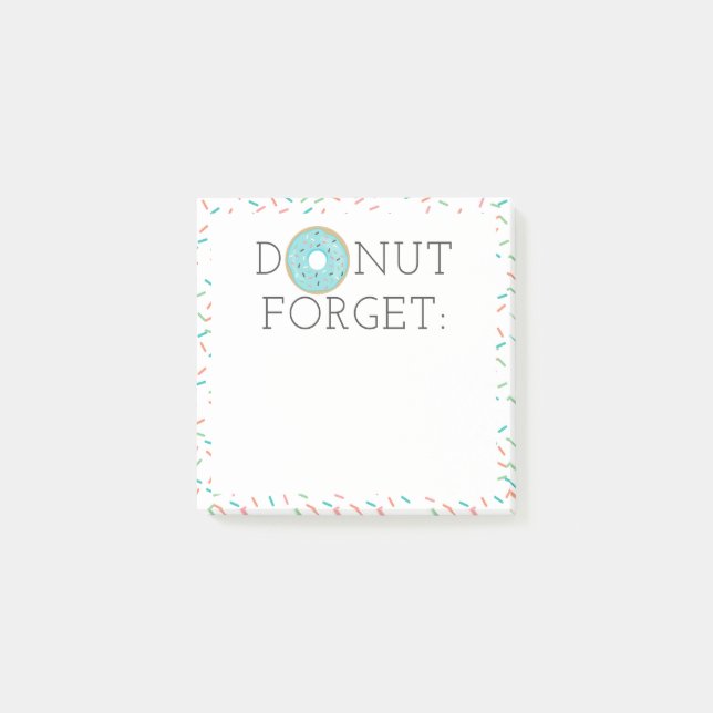 Post-it® N'oubliez pas les Post-it Modern Donut (Devant)