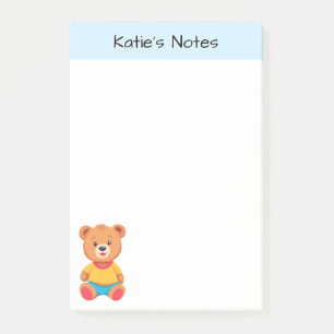 Post-it® Nounours en peluche personnalisés pour enfants