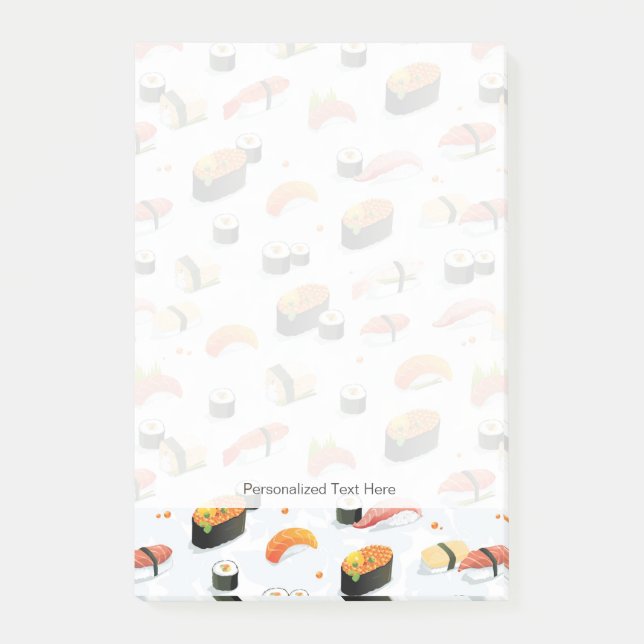 Post-it® Nourriture japonaise : Motif de sushi (Devant)