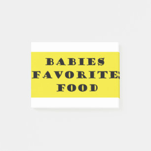 Post-it® Nourriture préférée des bébés