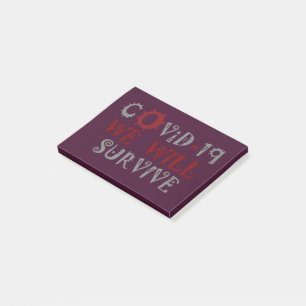 Post-it® Nous survivrons à COVID-19 - Force et résilience