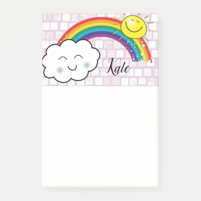 Post-it® Nuages arc-en-ciel de Post-it (Devant)