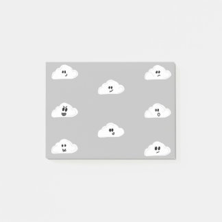 Post-it® nuages avec le gris de visages (2)